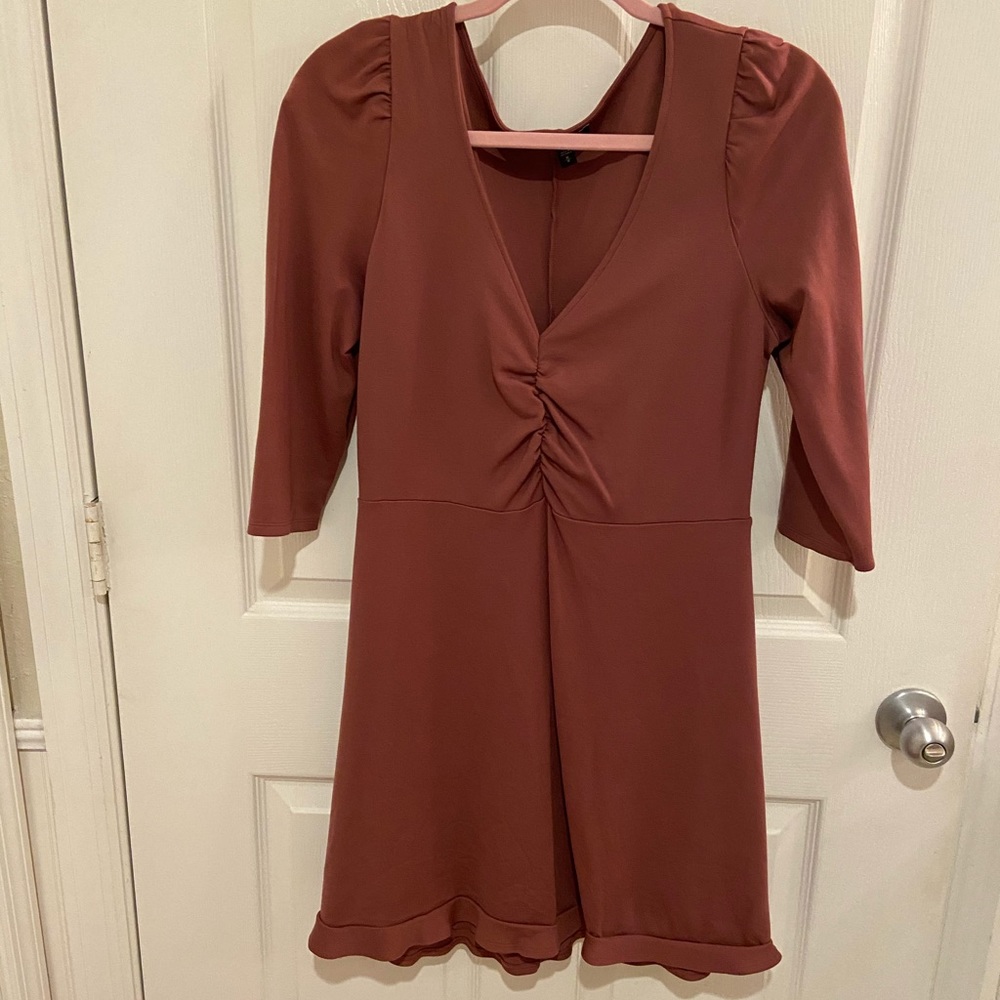 Dark mauve express dress